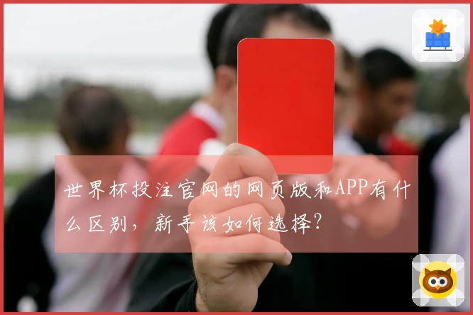 世界杯投注官网的网页版和APP有什么区别，新手该如何选择？